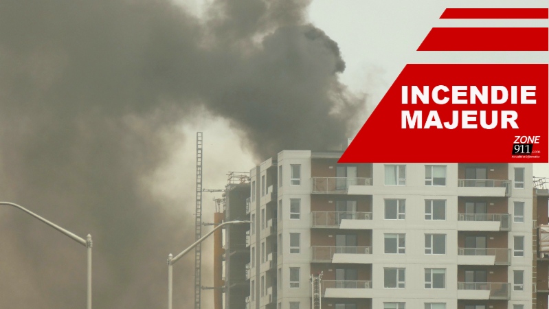Incendie majeur dans un immeuble à Québec secteur Sainte-Foy