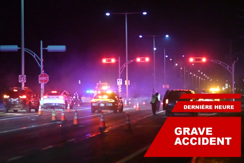 ACCIDENT sur le boulevard Ste-Anne à Château-Richer le piéton est décédé