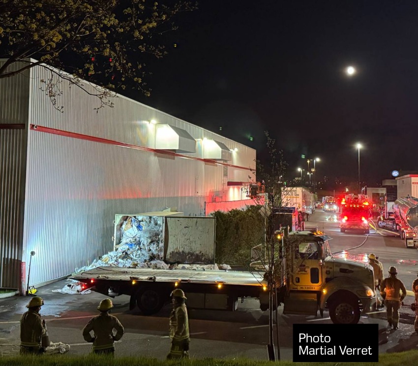 Intervention incendie au Costco Bouvier