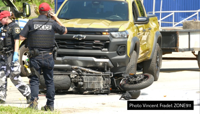 Un grave accident de moto a fait un mort sur le boulevard Louis-XIV à Québec 