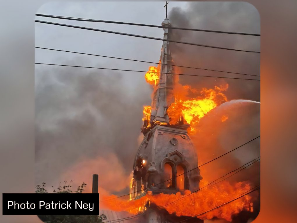 Incendie majeur de St-Ours dans une église 