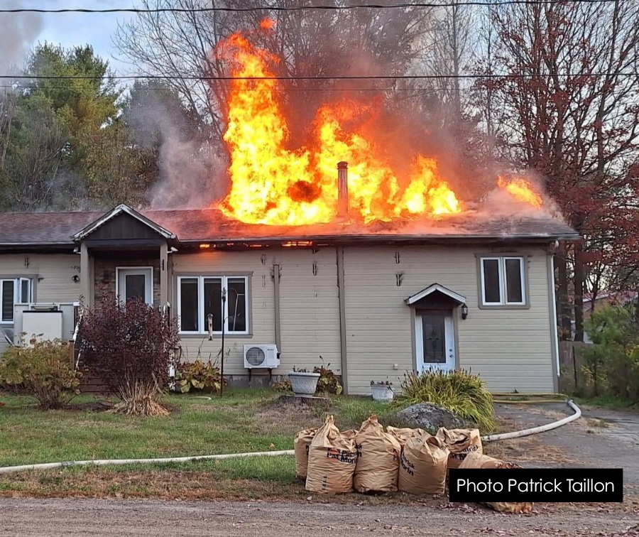 Incendie de résidence samedi matin à Brownsburg-Chatham