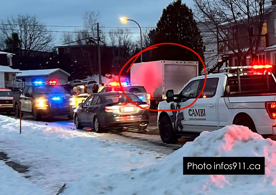 Poursuite policière : un individu percute une autopatrouille de la SQ avec un camion cube