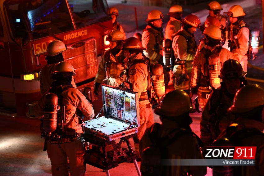 Incendie dans le secteur de Beauport 