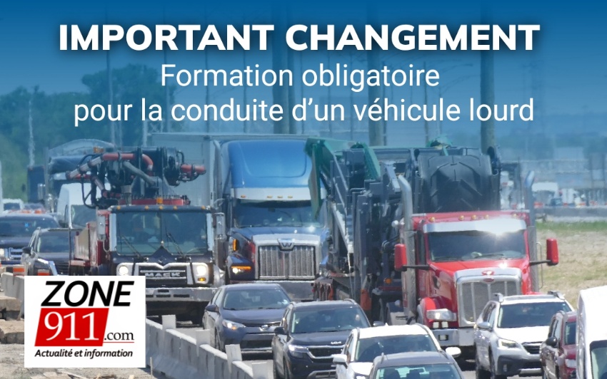 Permis de conduire de classe 1 pour la conduite d'un véhicule lourd : la formation est maintenant obligatoire depuis aujourd'hui
