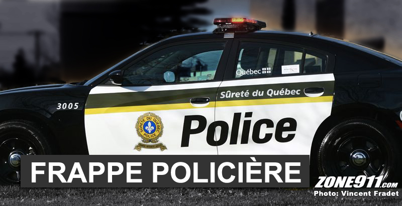 Voici le bilan de la frappe policière à Québec et St-Lambert 